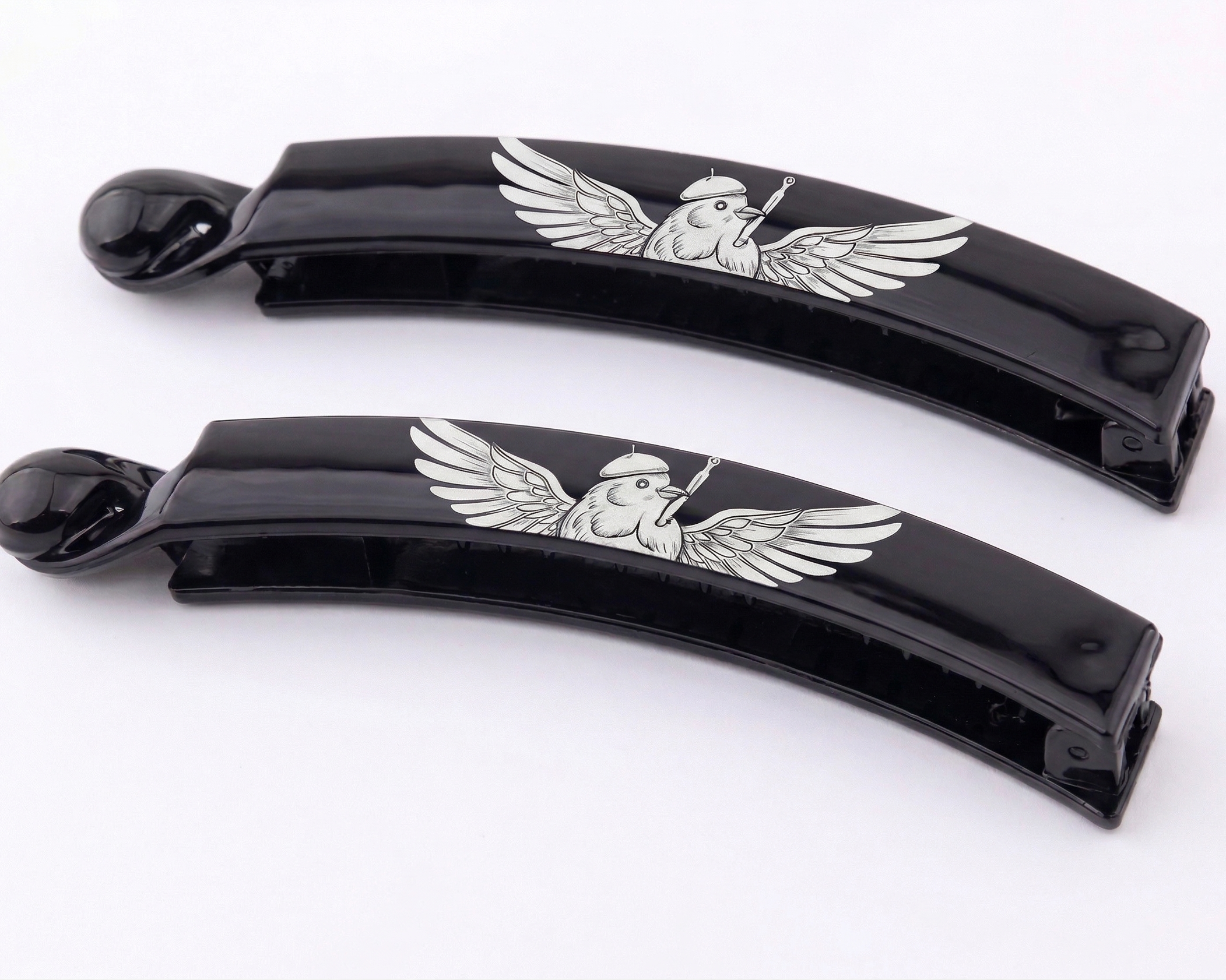 Customized Banana Hairclip - Black