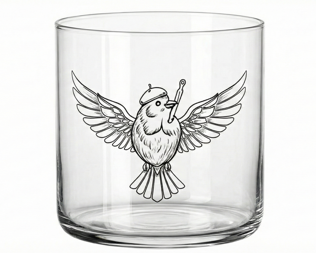 Custom Printed Low Glass - Handmade
