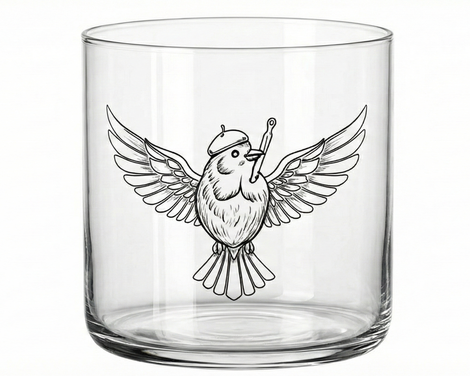 Custom Printed Low Glass - Handmade