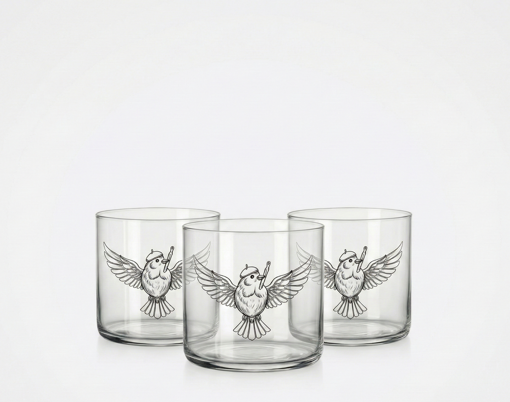 Custom Printed Low Glass - Handmade