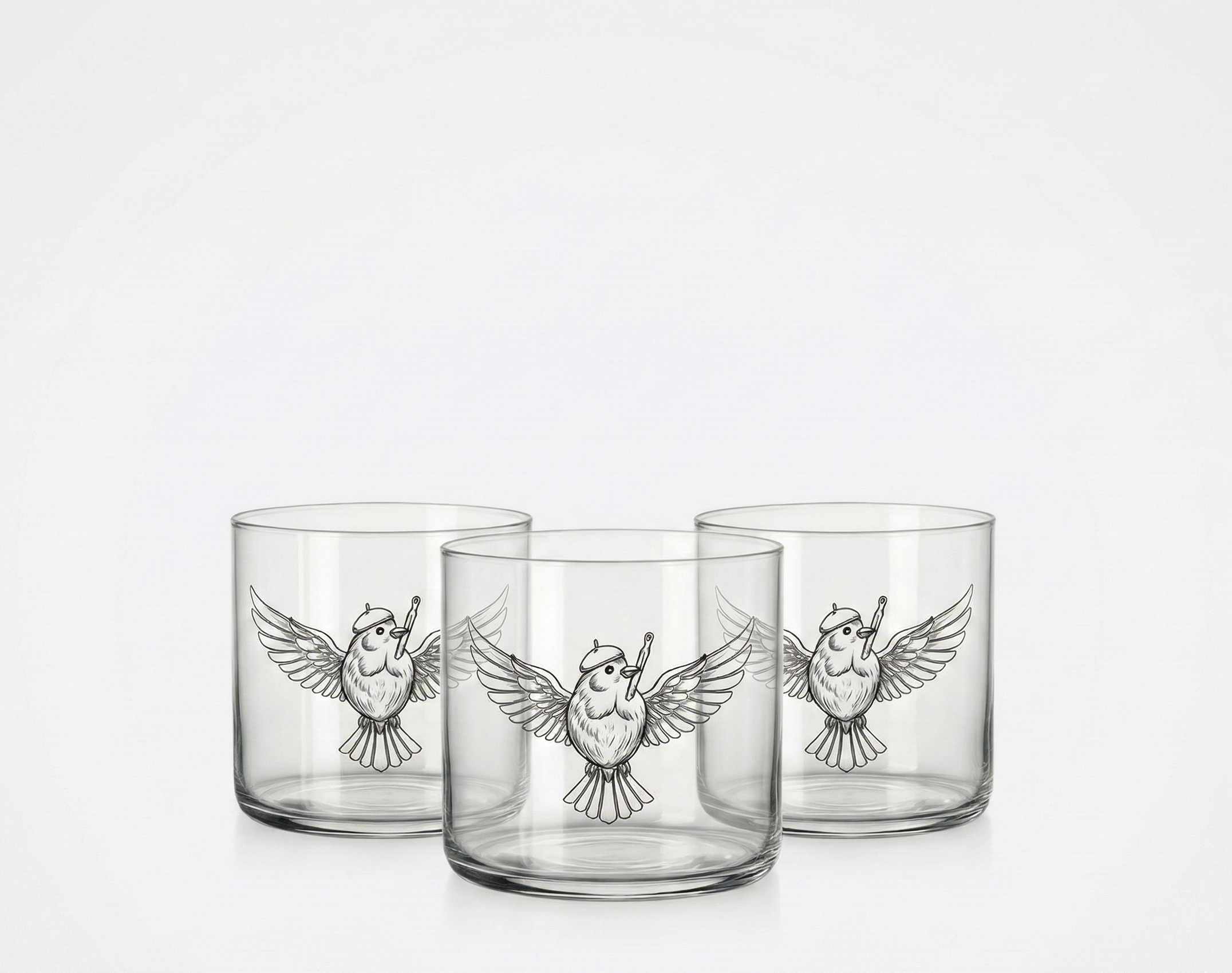 Custom Printed Low Glass - Handmade