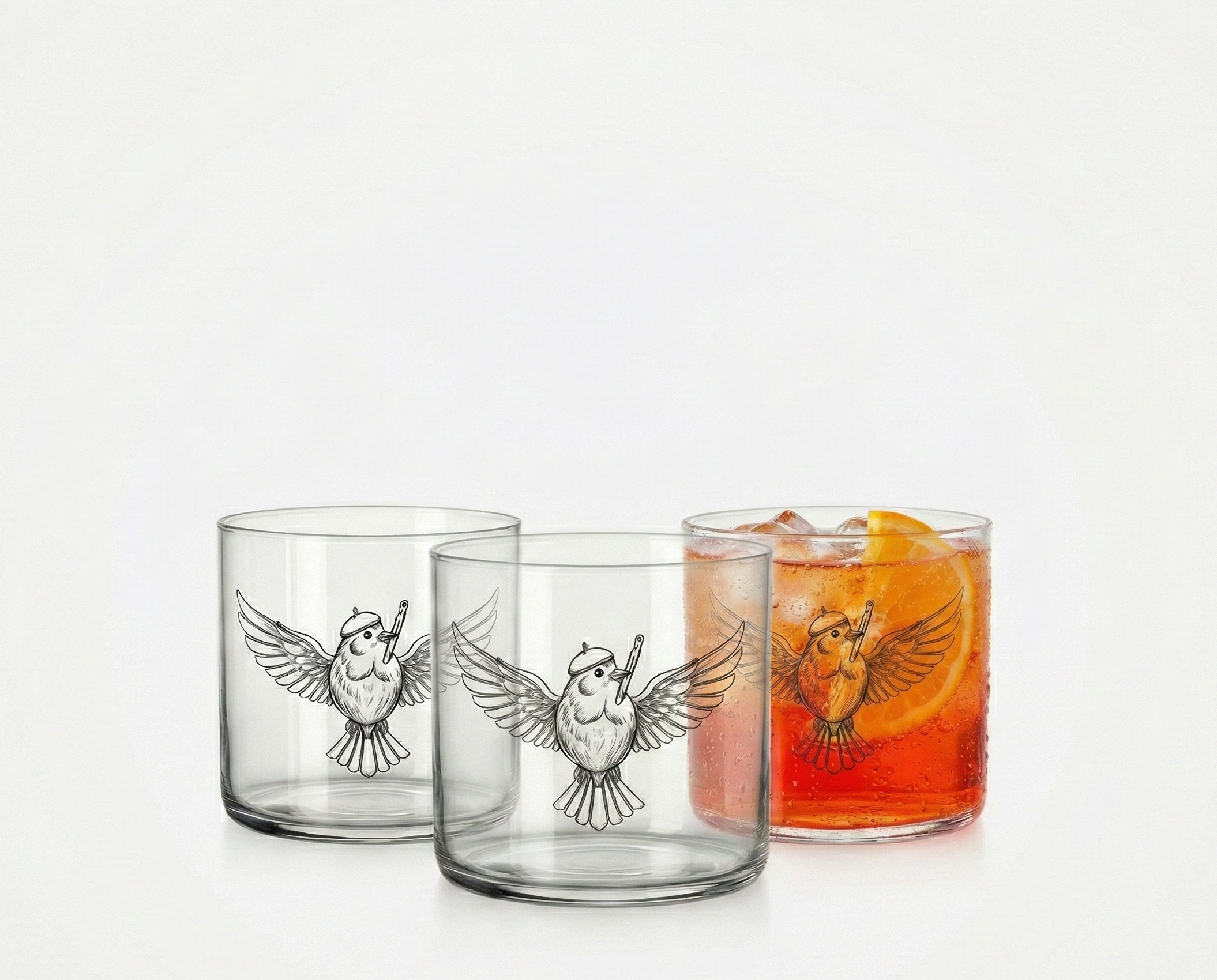 Custom Printed Low Glass - Handmade